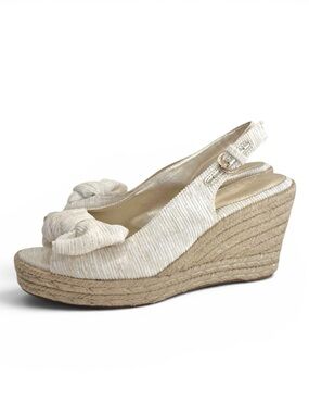 Naturalizer Bettina Peep-Toe Slingback Wedge Espadrilles